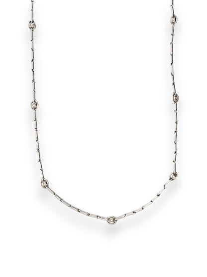 25595C - Gargantilla Chimento Oro blanco 18kt y diamantes