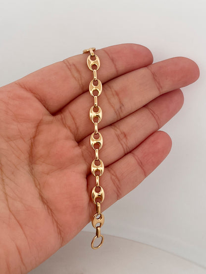 25741GV -  Collar cadena de calabrote oro amarillo 18kt - 68cm