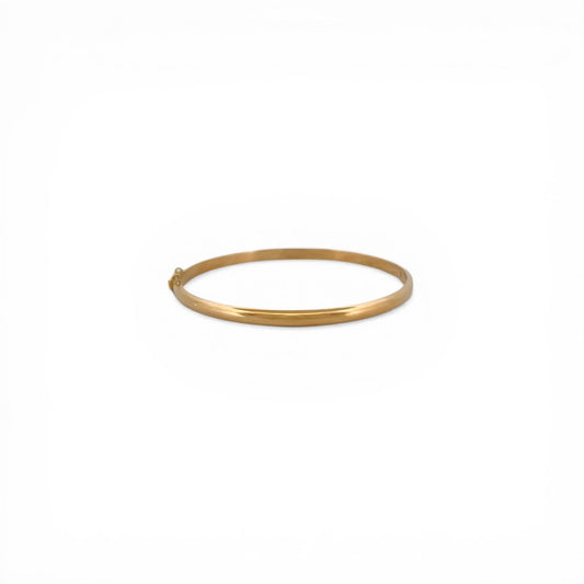 Comprar pulsera esclava de oro amarillo de 18kt. Esta pulsera dispone de cierre de cajón con brazo de seguridad.Joyas de segunda mano. Esclavas de oro de 18kt en Ian'Or.