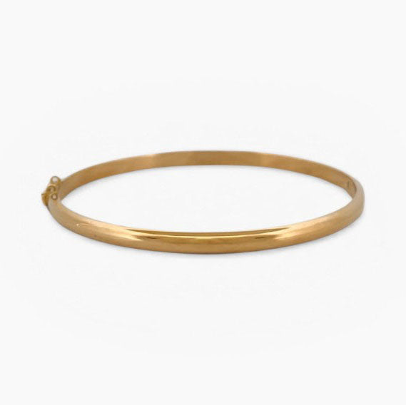 Comprar pulsera esclava de oro amarillo de 18kt. Esta pulsera dispone de cierre de cajón con brazo de seguridad. Joyas de segunda mano. Esclavas de oro de 18kt en Ian'Or.