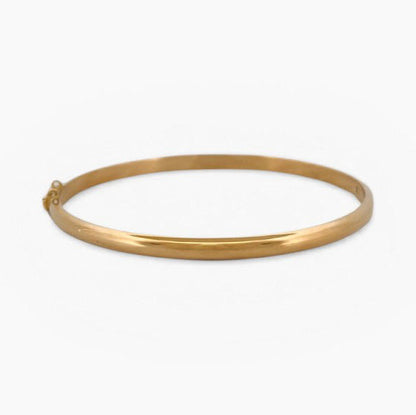 Comprar pulsera esclava de oro amarillo de 18kt. Esta pulsera dispone de cierre de cajón con brazo de seguridad. Joyas de segunda mano. Esclavas de oro de 18kt en Ian'Or.