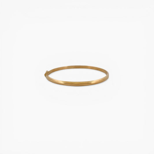 Comprar pulsera esclava de oro amarillo de 18kt. Esta pulsera dispone de cierre de cajón con brazo de seguridad. Joyas de segunda mano. Esclavas de oro de 18kt en Ian'Or.