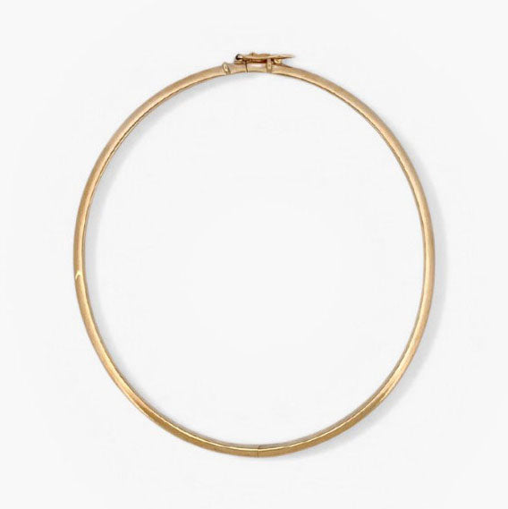 Comprar pulsera esclava de oro amarillo de 18kt. Esta pulsera dispone de cierre de cajón con brazo de seguridad. Joyas de segunda mano. Esclavas de oro de 18kt en Ian'Or.