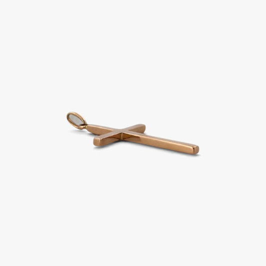 Comprar colgante en forma de cruz realizada en oro amarillo de 18kt. Mide 3,7cm de largo y 1,8cm de ancho. Envío gratuito y pieza certificada