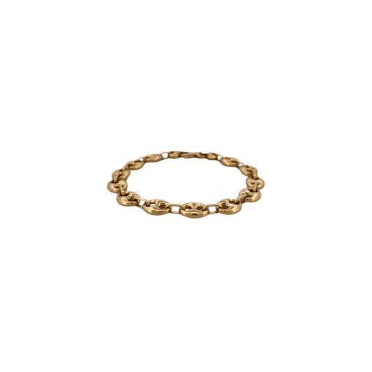 Comprar pulsera de oro de 18kt con cadena tipo calabrote hueca de 9,26mm de grosor y 21,5 cm de largo. Esta pulsera dispone de cierre tipo mosquetón.
Pulseras grano de café calabrote baratas