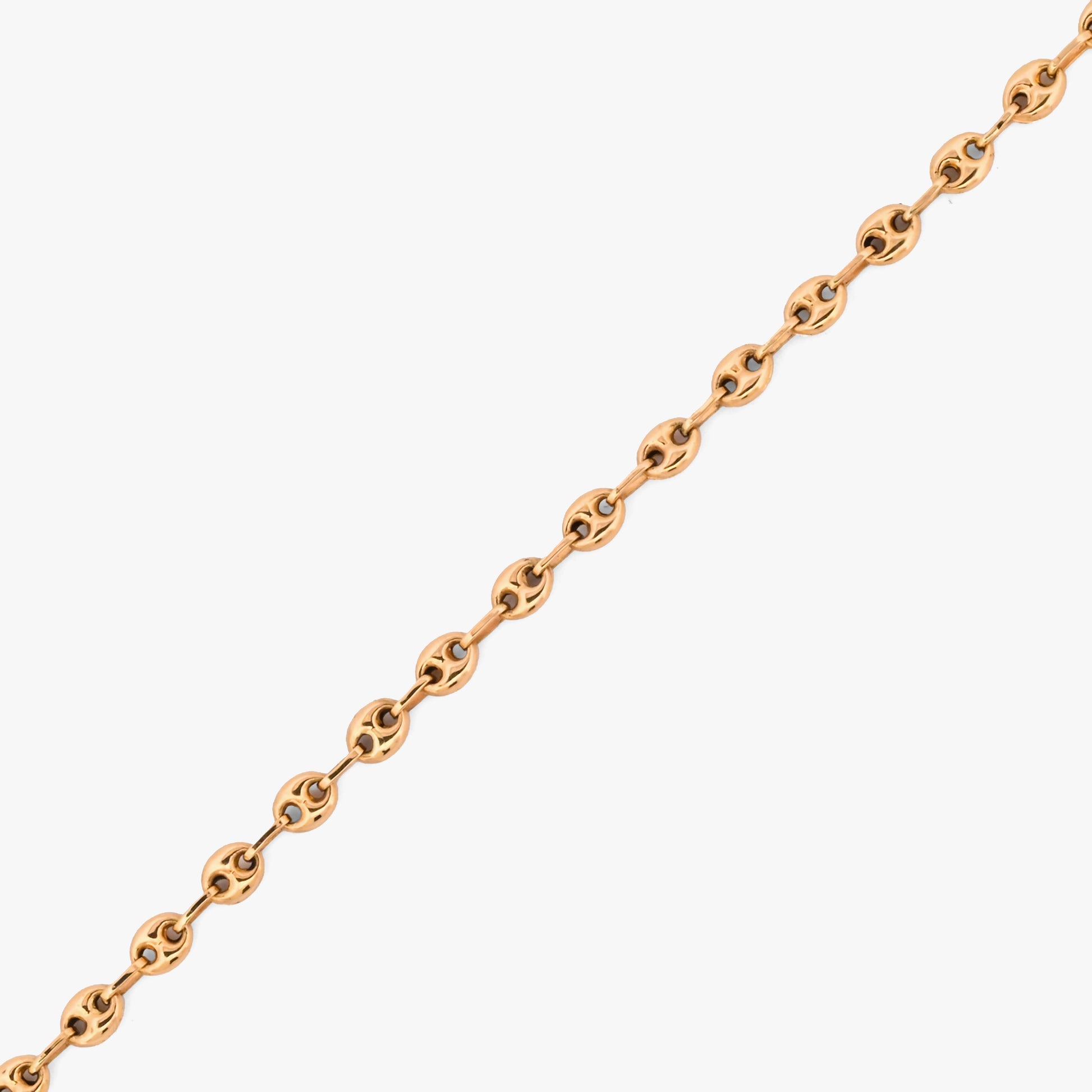 Comprar Cadena tipo calabrote grano de café de oro de 18kt. Dispone de cierre tipo mosquetón 41cm largo. Envío gratis