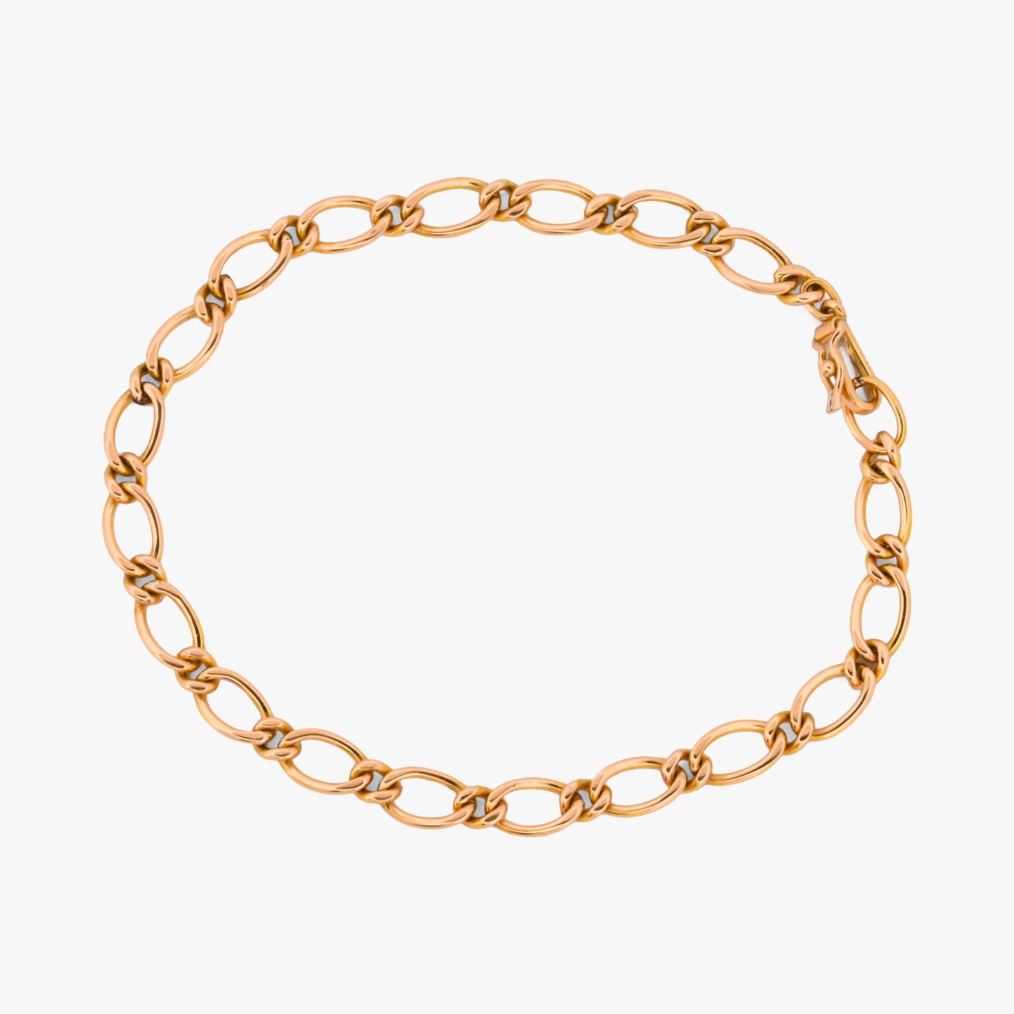 Comprar Pulsera de eslabones combinados de oro amarillo de 18Kt. Envío gratis