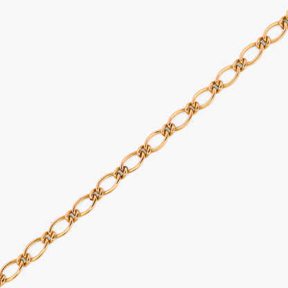 Comprar Pulsera de eslabones combinados de oro amarillo de 18Kt. Envío gratis