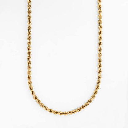 Collar cadena cordón trenzada oro 18kt - 26979GV