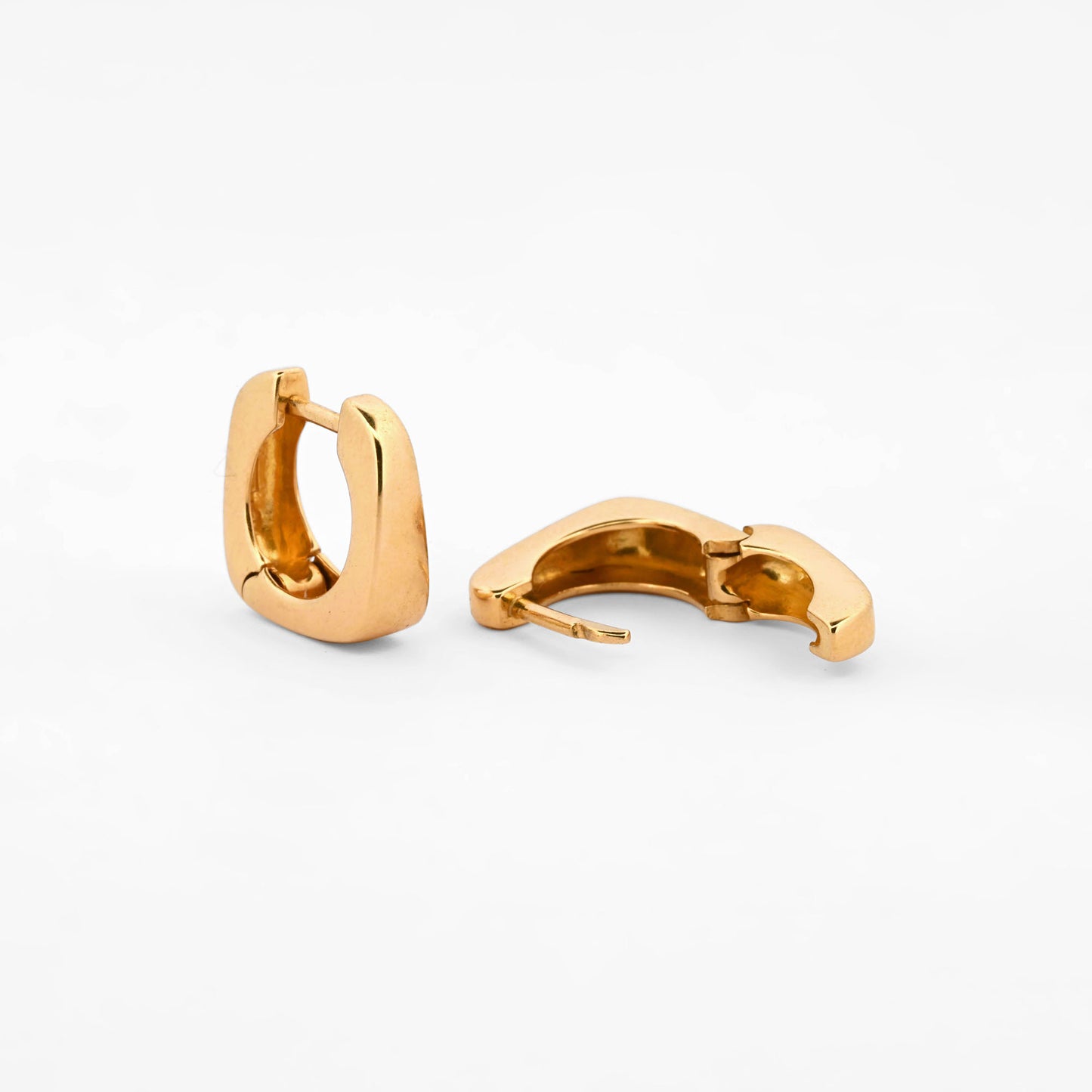Pendientes aros cuadrados oro amarillo 18kt - 26982GV
