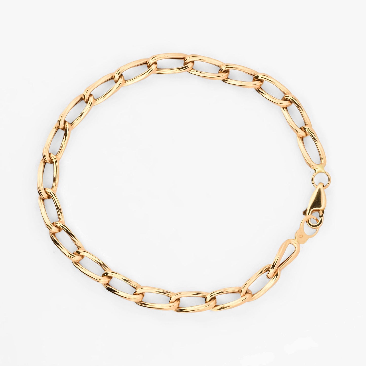 Pulsera cadena de eslabones alargados oro amarillo 18kt - 26989GV