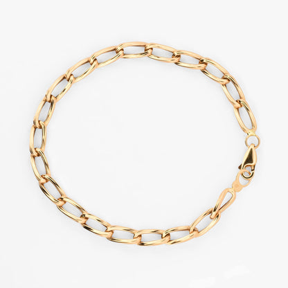 Pulsera cadena de eslabones alargados oro amarillo 18kt - 26989GV