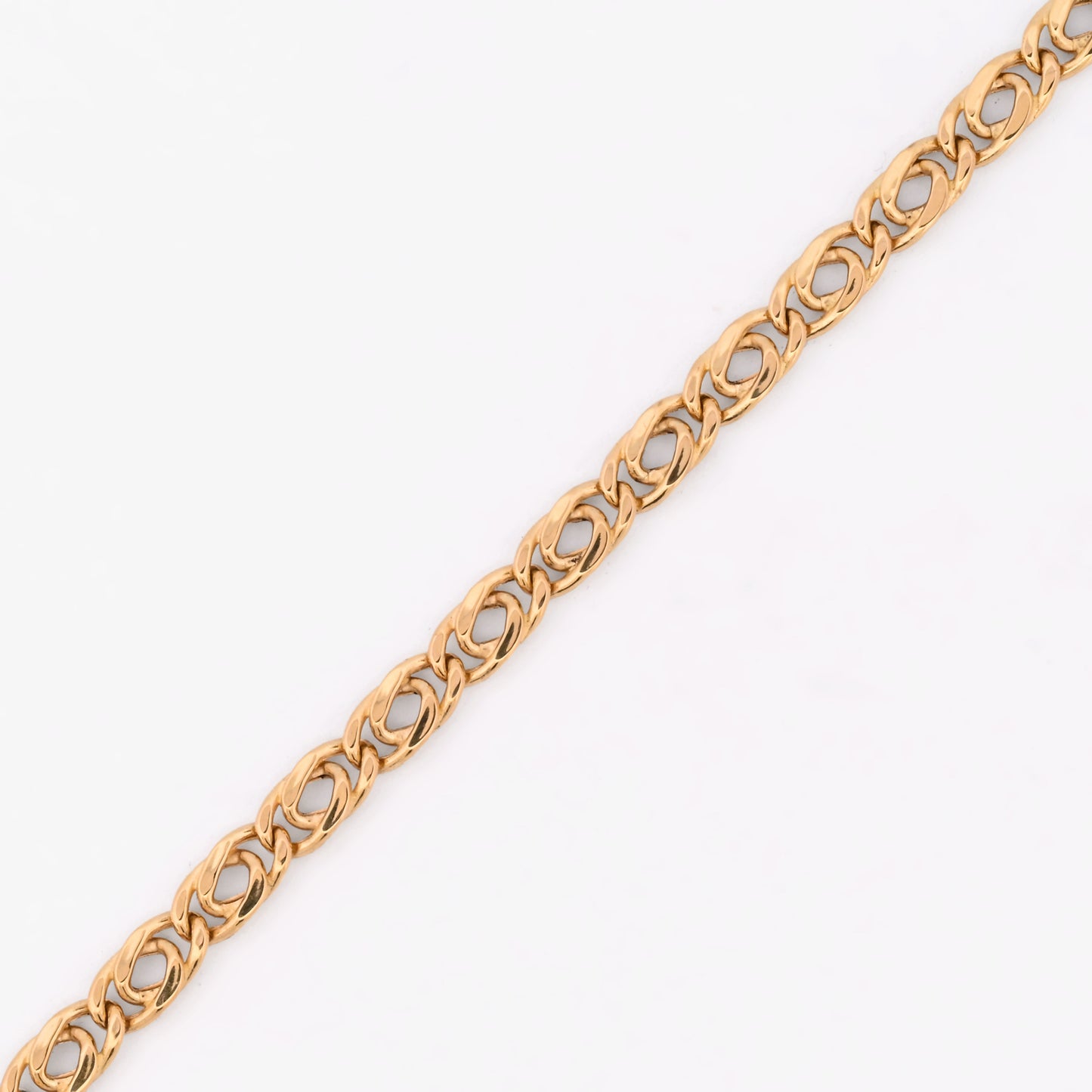 Pulsera de eslabones dobles de oro amarillo 18kt - 26991GV