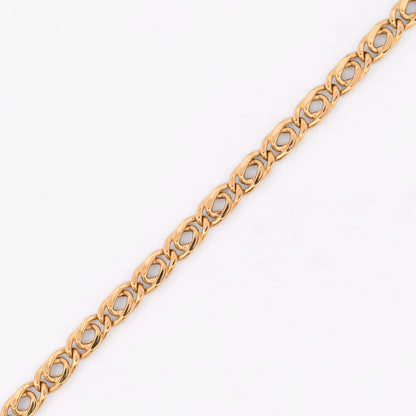Pulsera de eslabones dobles de oro amarillo 18kt - 26991GV