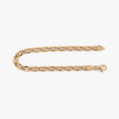 Pulsera de eslabones dobles de oro amarillo 18kt - 26991GV