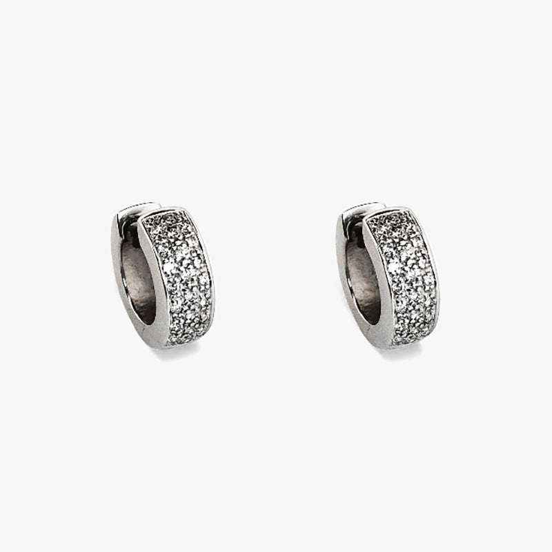 Criollas Oro blanco 18kt con pavé de diamantes - 27331C