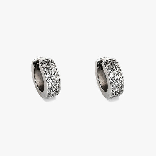 Criollas Oro blanco 18kt con pavé de diamantes - 27331C
