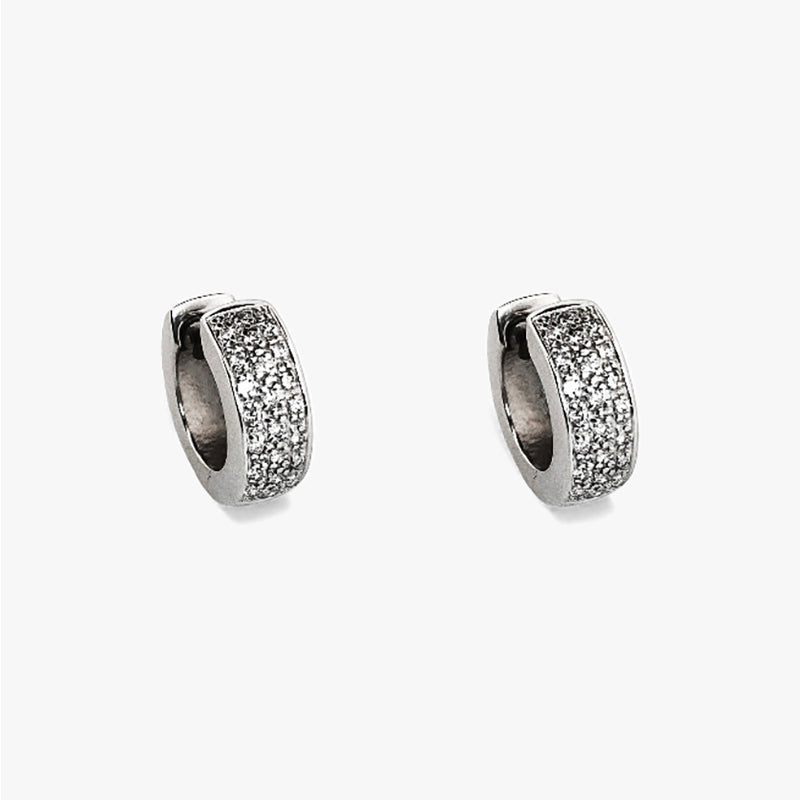 Criollas Oro blanco 18kt con pavé de diamantes - 27331C