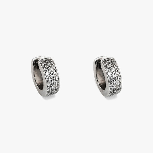 Criollas Oro blanco 18kt con pavé de diamantes - 27331C
