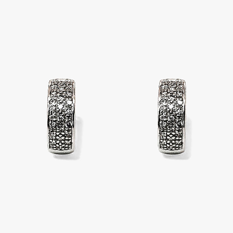 Criollas Oro blanco 18kt con pavé de diamantes - 27331C
