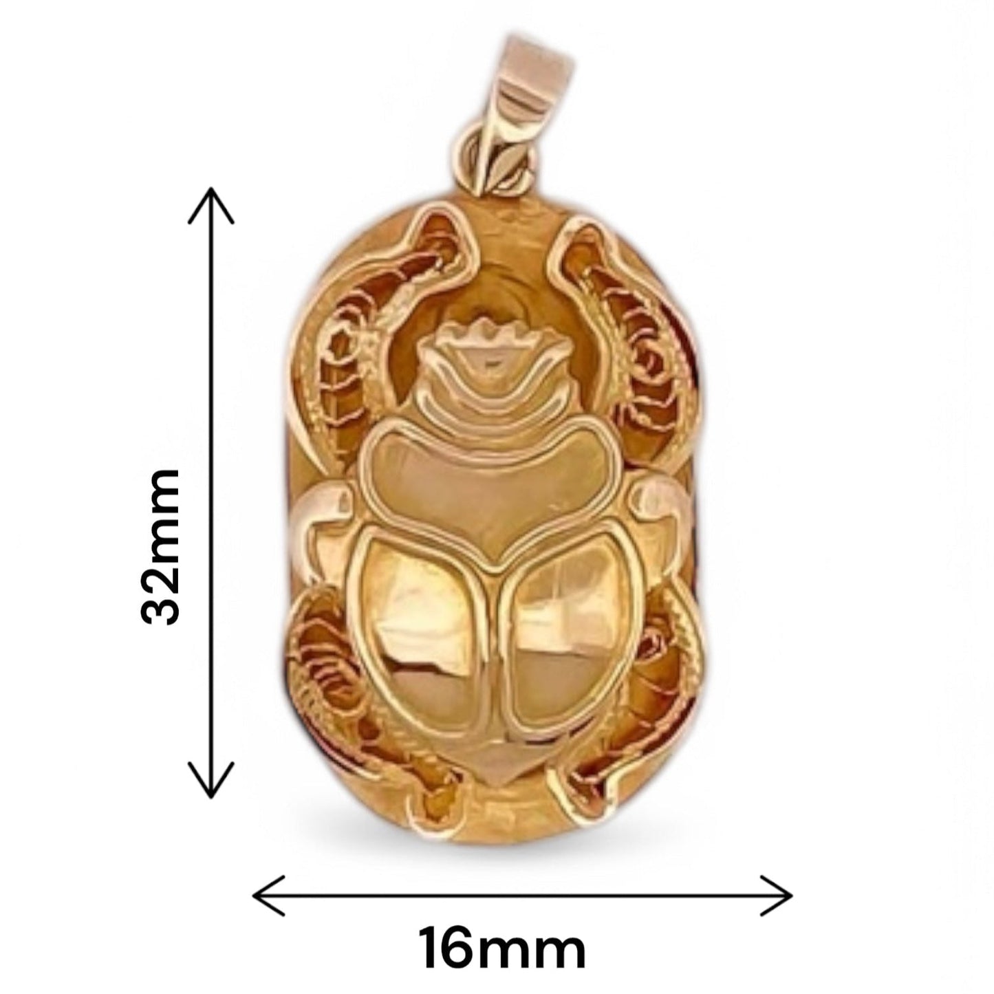 Comprar colgante en forma de escarabajo realizado en oro amarillo de 18kt. Joyas de segunda mano. Joyas restauradas. Joyería Ian'Or. Envío gratis.