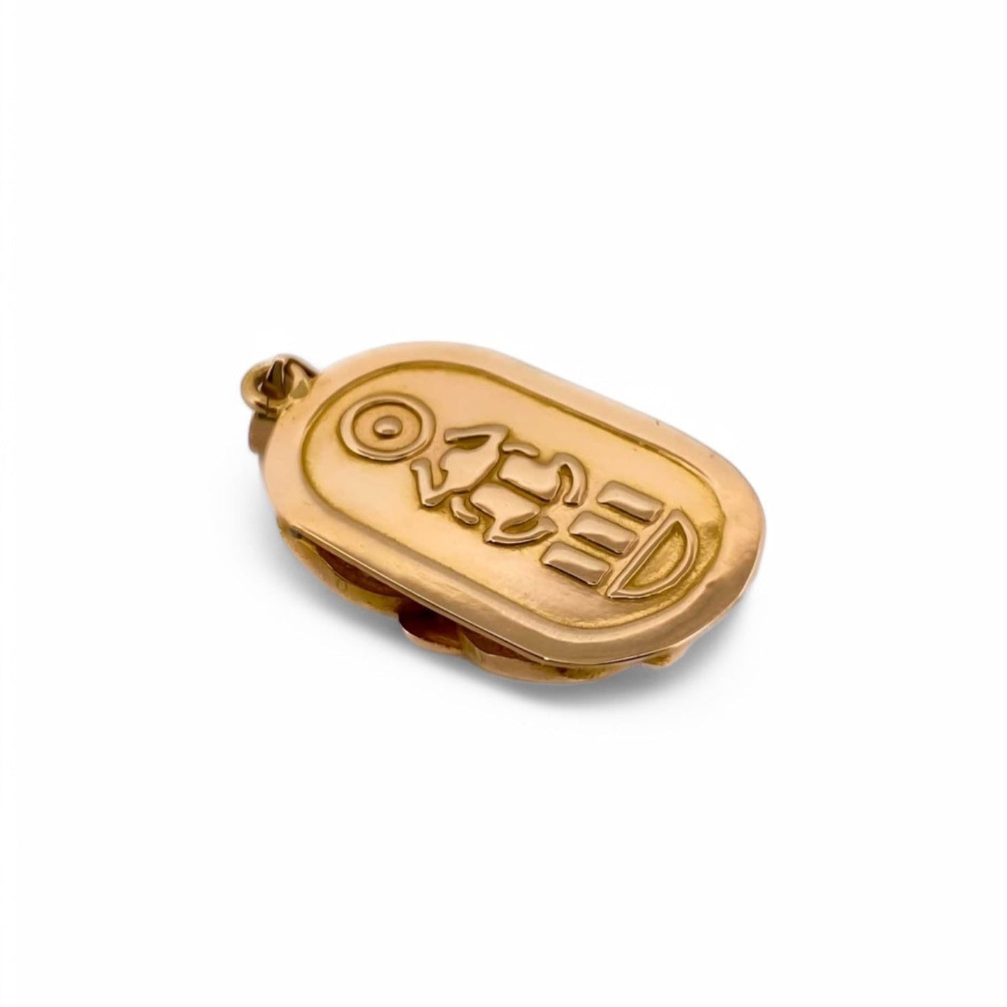 Comprar colgante en forma de escarabajo realizado en oro amarillo de 18kt. Joyas de segunda mano. Joyas restauradas. Joyería Ian'Or. Envío gratis.