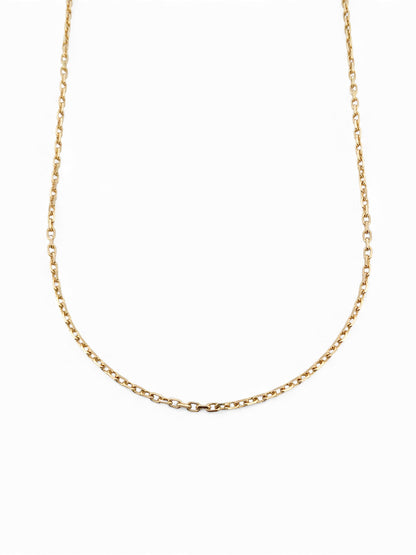 Comprar collar con cadena forzada y barras realizado en oro amarillo de 18kt con cierre tipo mosquetón. La cadena mide 51 cm largo con un grosor de 1,85mm.