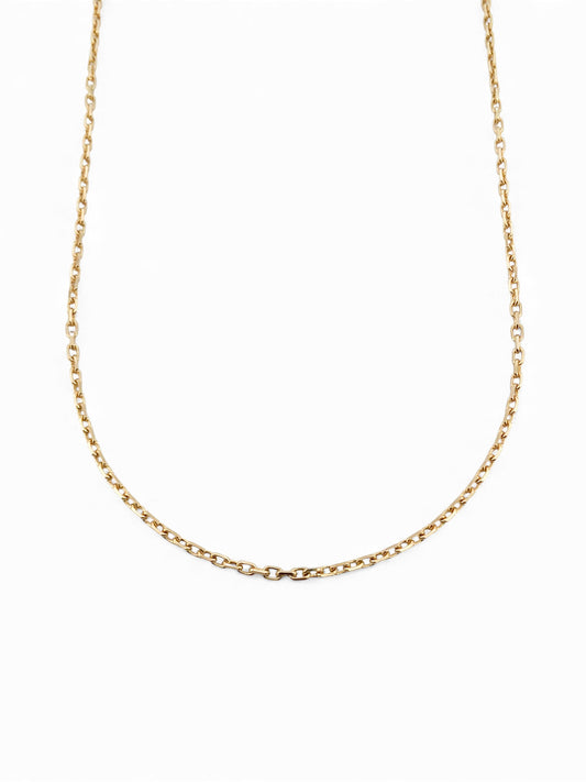 Comprar collar con cadena forzada y barras realizado en oro amarillo de 18kt con cierre tipo mosquetón. La cadena mide 51 cm largo con un grosor de 1,85mm.