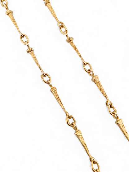 Comprar collar cadena Cristo de Dalí realizada en oro amarillo de 18kt y cierre desplegable. Regalo ideal para persona católica. Joyería Ian'Or.