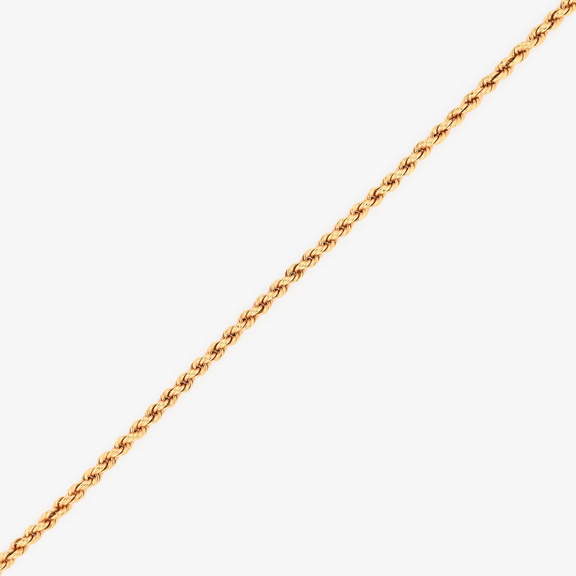 Comprar collar de oro amarillo de 18kt con cadena de cordón salomónico. La cadena mide 50,5cm de largo y dispone de un cierre tipo mosquetón.Joyería Ian'Or. Envío GRATIS.