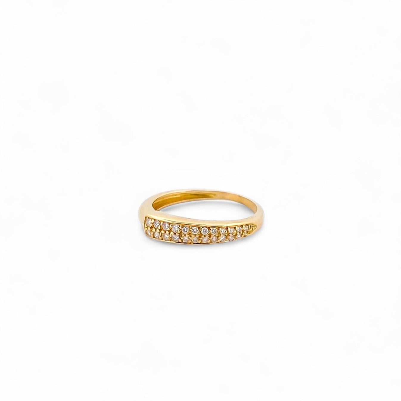 Comprar anillo triple realizado en oro amarillo, oro rosa y oro blanco de 18kt y diamantes talla brillante. Estos anillos se pueden llevar de diferente forma.
