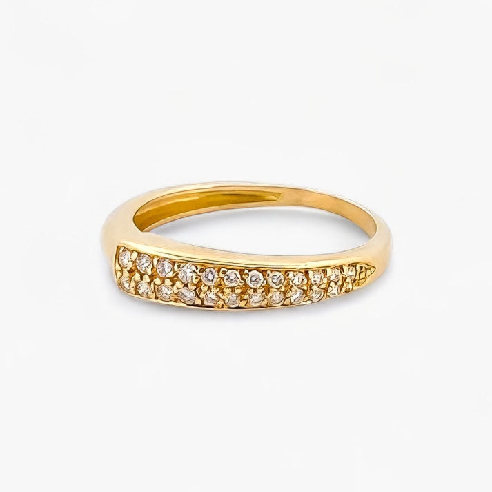 Comprar anillo triple realizado en oro amarillo, oro rosa y oro blanco de 18kt y diamantes talla brillante. Estos anillos se pueden llevar de diferente forma.