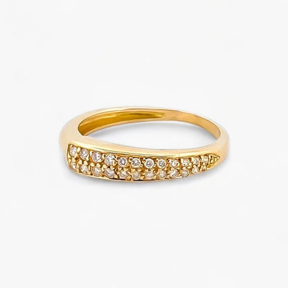 Comprar anillo triple realizado en oro amarillo, oro rosa y oro blanco de 18kt y diamantes talla brillante. Estos anillos se pueden llevar de diferente forma.