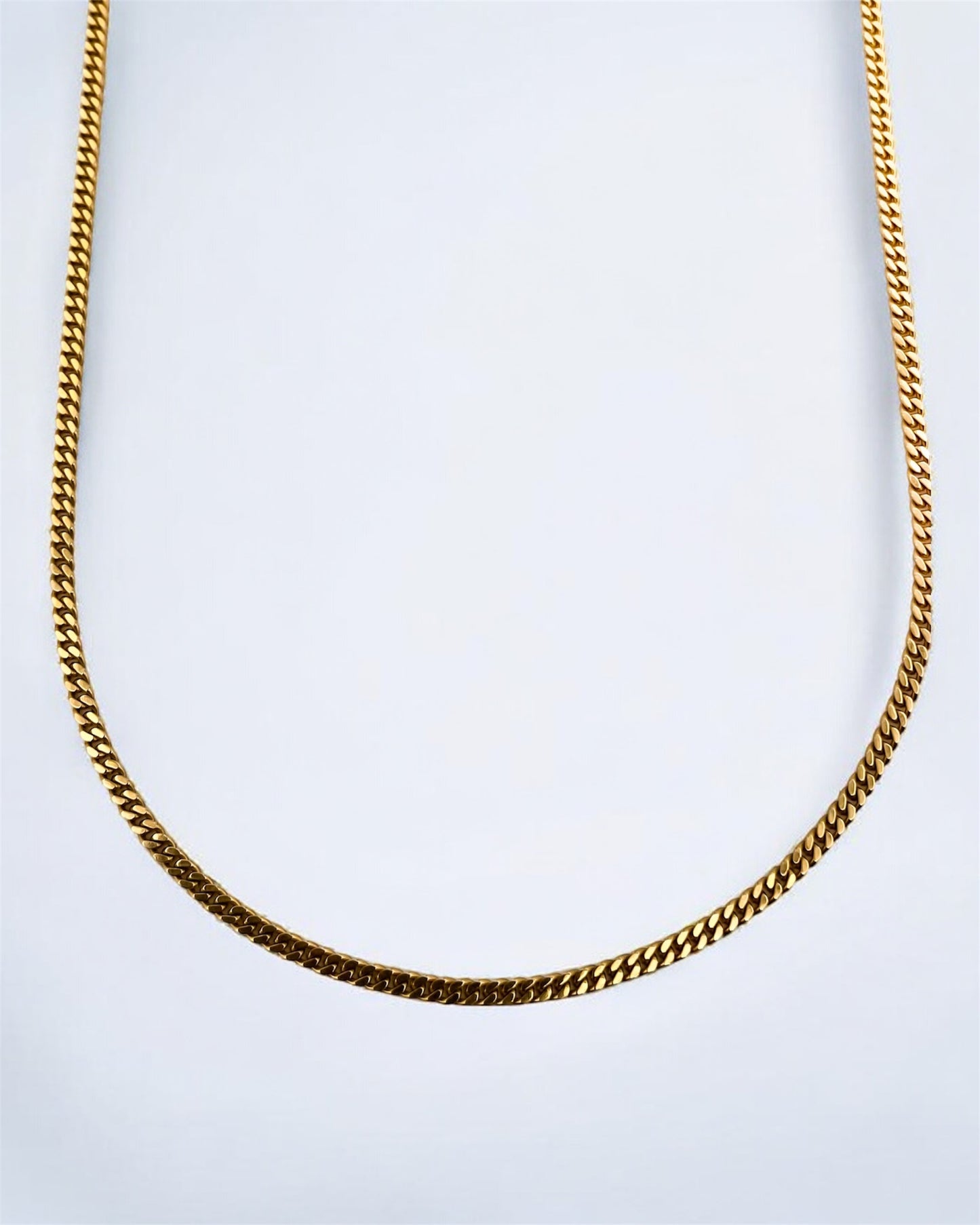 28540C - Collar cadena barbada oro amarillo 18kt - 59cm