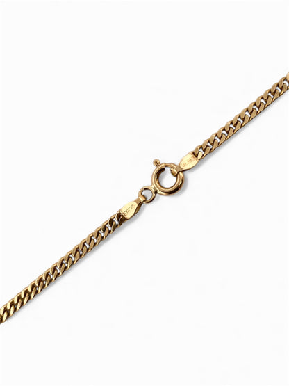 28540C - Collar cadena barbada oro amarillo 18kt - 59cm
