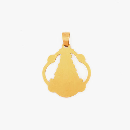 Colgante medalla Virgen del Rocío oro 18kt - 28736C