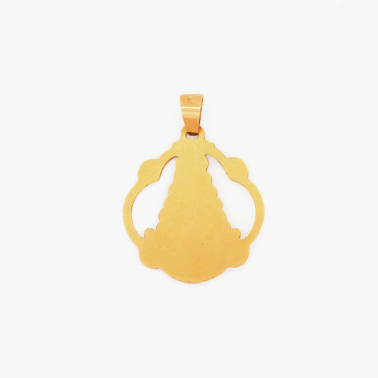 Colgante medalla Virgen del Rocío oro 18kt - 28736C