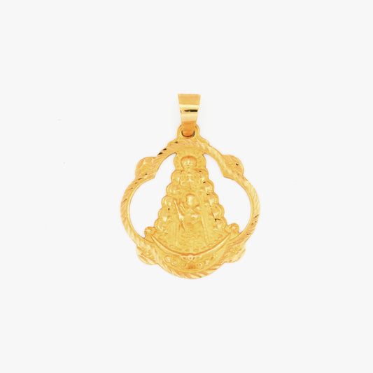 Colgante medalla Virgen del Rocío oro 18kt - 28736C