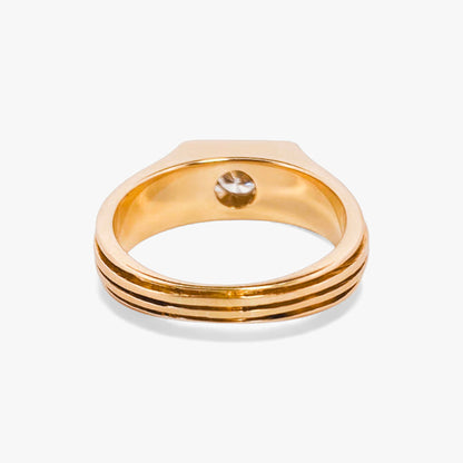 Sello oro amarillo 18kt con diamante - 28881C