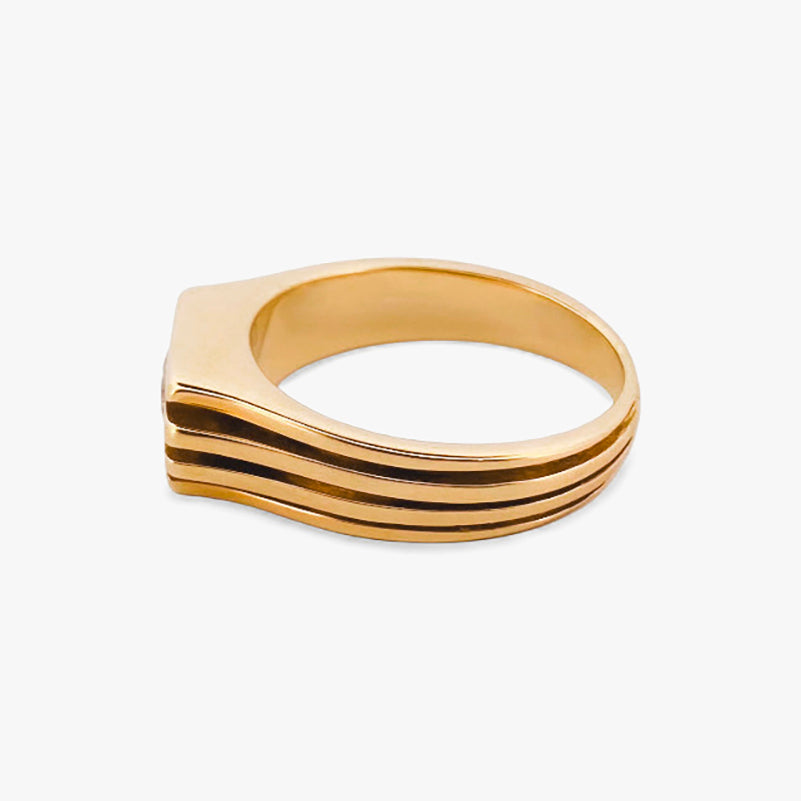 Sello oro amarillo 18kt con diamante - 28881C