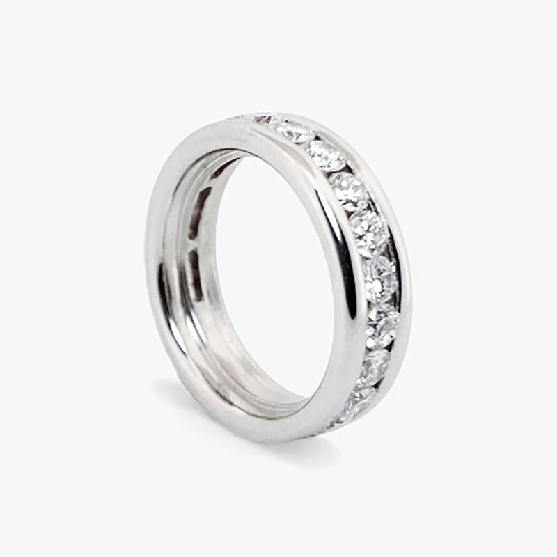 Alianza completa brillantes oro blanco 18kt - 28883C
