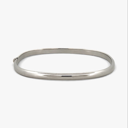 Comprar pulsera esclava de oro blanco de 18kt. Esta pulsera dispone de cierre de cajón. Joyas de segunda mano. Esclavas de oro de 18kt en Ian'Or.