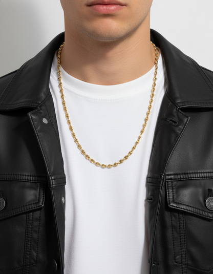 28988C -  Collar cadena de calabrote oro amarillo 18kt - 60,5cm