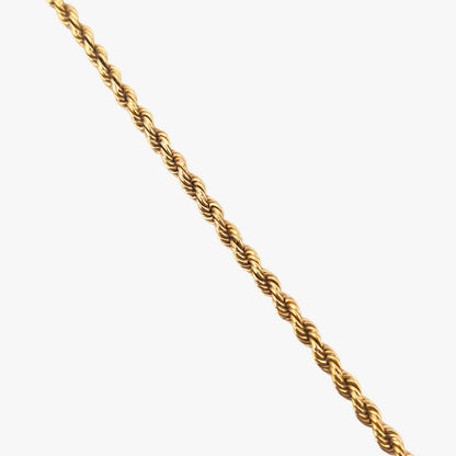 Comprar collar de oro amarillo de 18kt con cadena de cordón salomónico. La cadena mide 70cm de largo y dispone de un cierre tipo gancho. Joyería Ian'Or. Envío GRATIS.