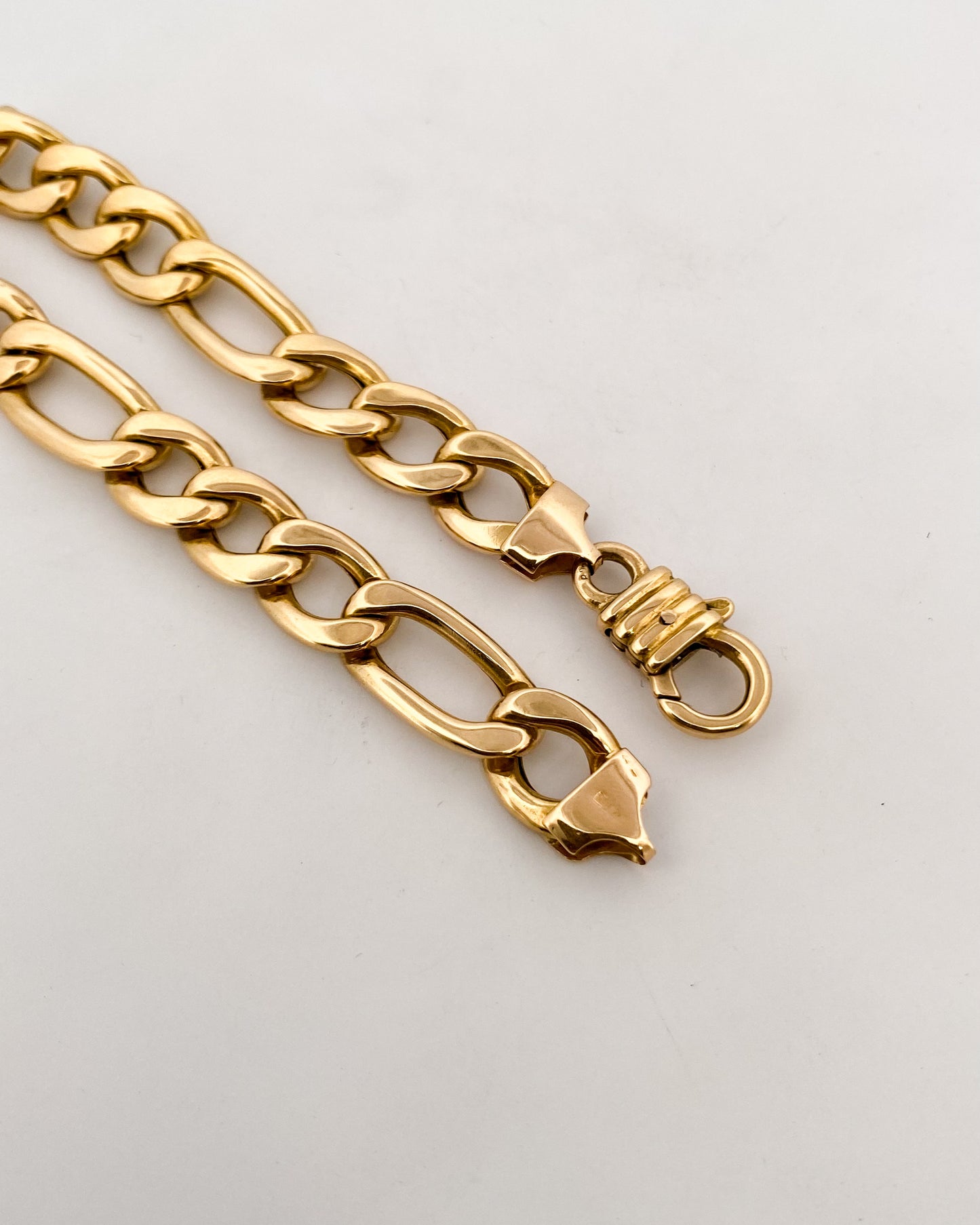 29520C - Pulsera cadena alterna barbada oro 18kt - 20cm