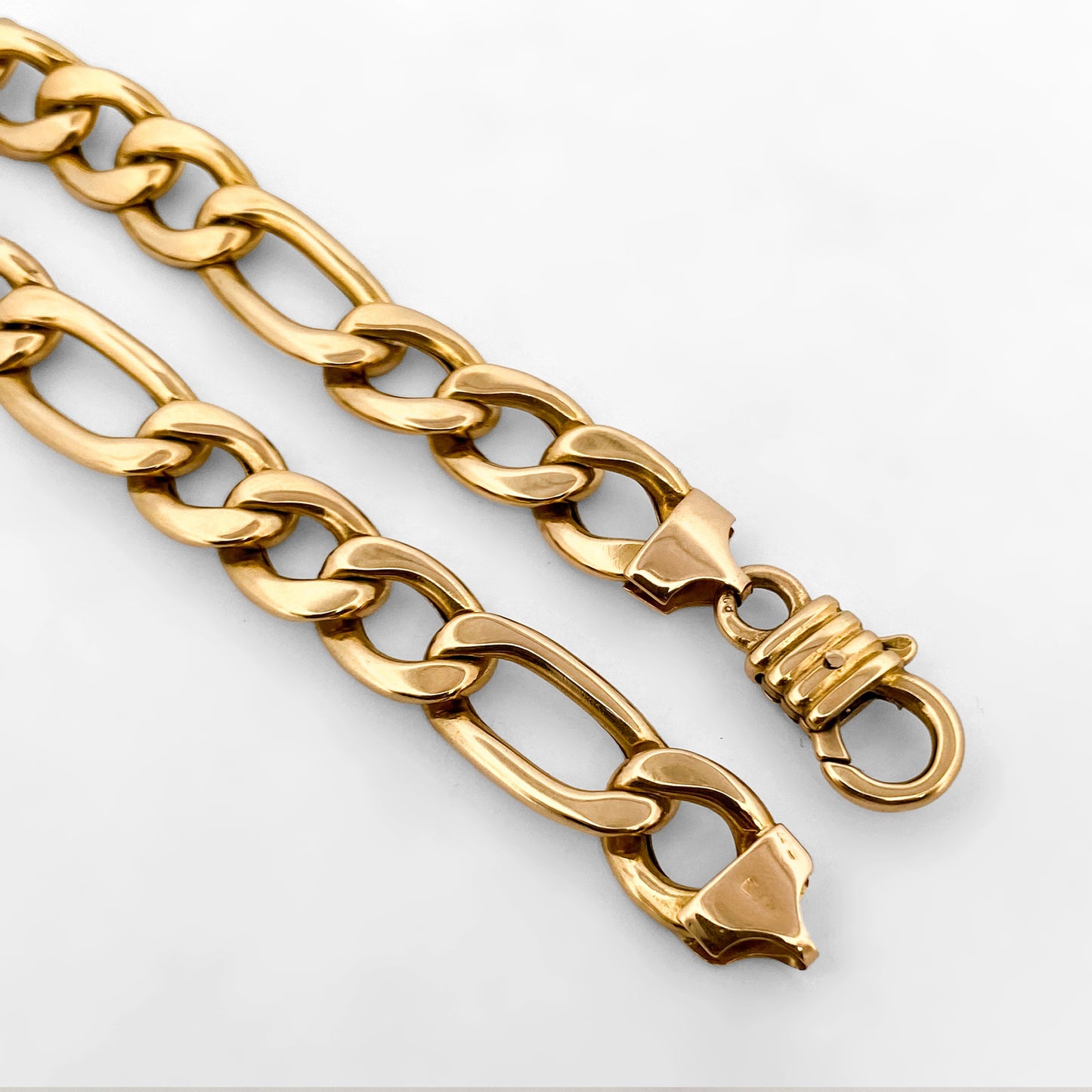 Pulsera cadena alterna barbada oro 18kt - 20cm - 29520C