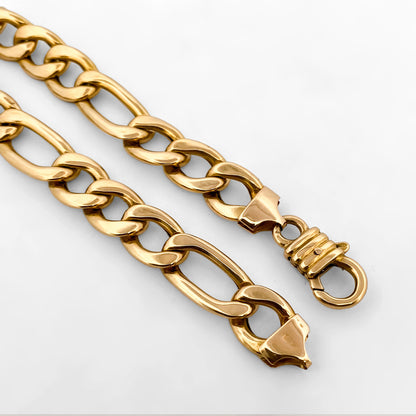 Pulsera cadena alterna barbada oro 18kt - 20cm - 29520C