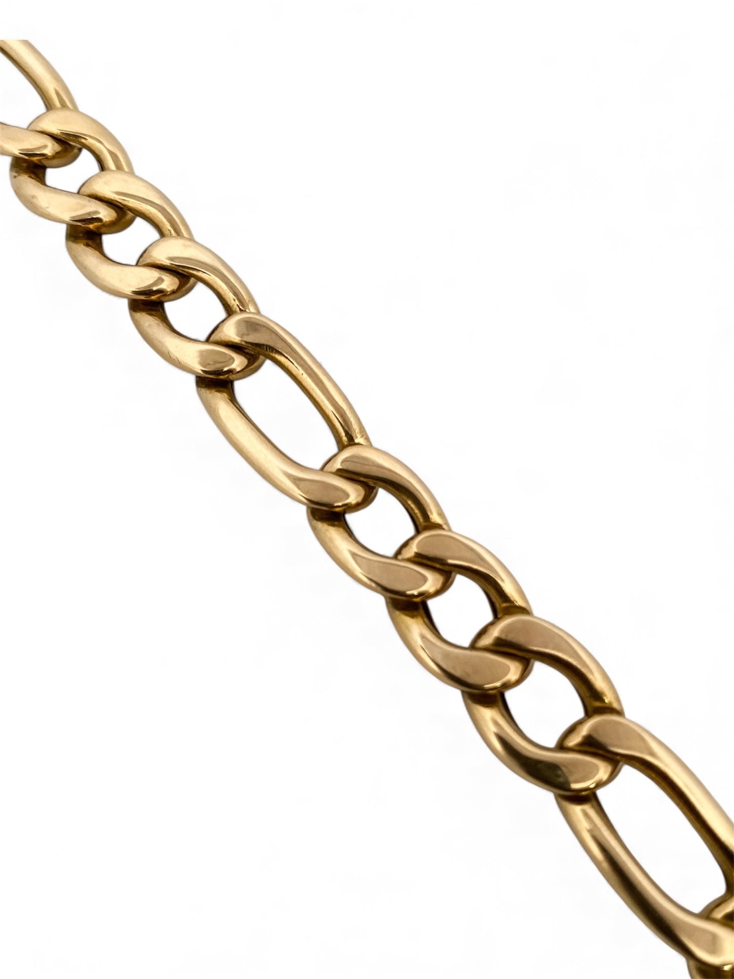 29520C - Pulsera cadena alterna barbada oro 18kt - 20cm