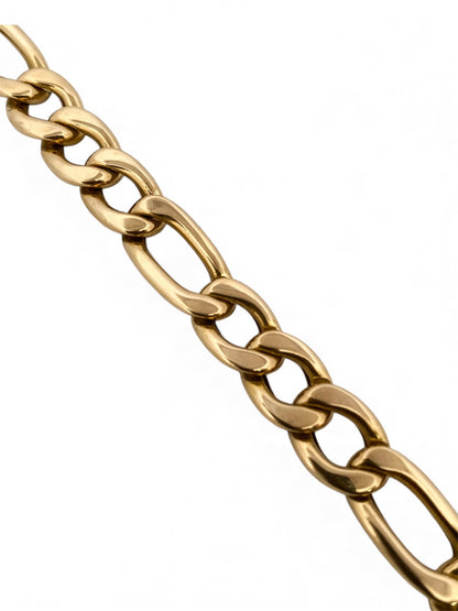 29520C - Pulsera cadena alterna barbada oro 18kt - 20cm