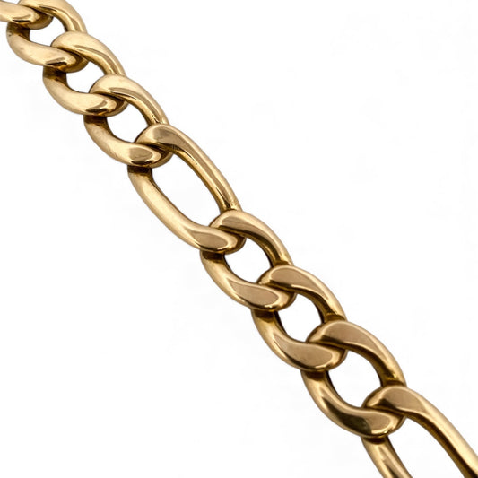 29520C - Pulsera cadena alterna barbada oro 18kt - 20cm